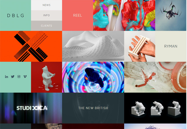 dblg colorful website design