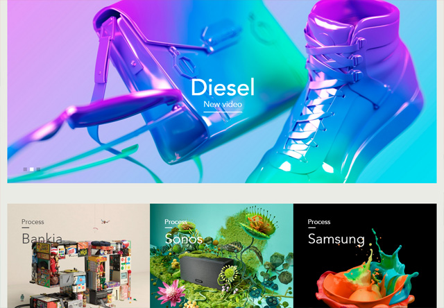 serial cut website with various colors