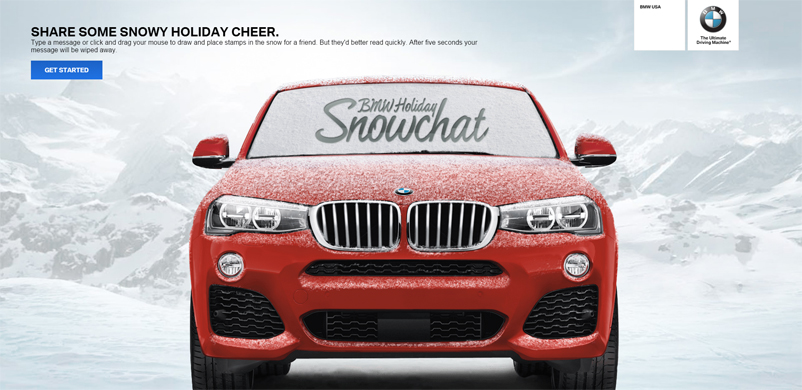 Snowchat BMW campaign