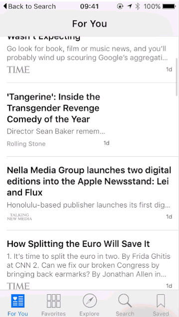 news app ios9
