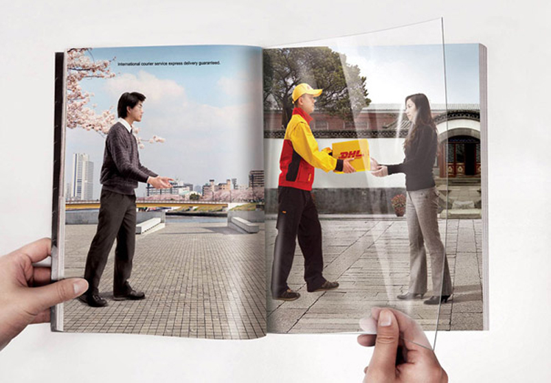 dhl clever print ad