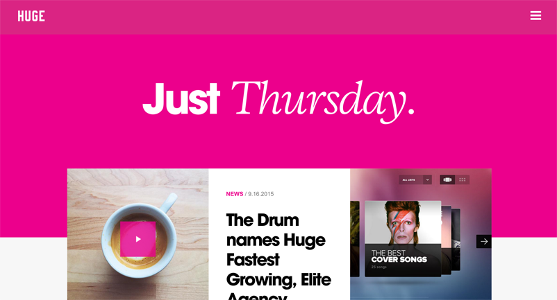 huge colorful website