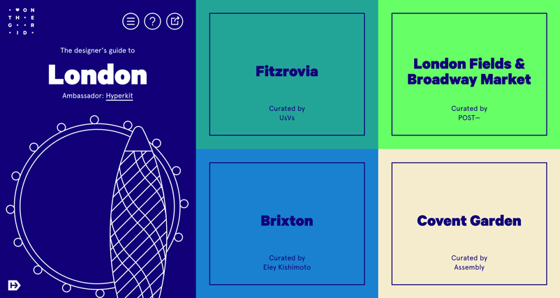onthegrid colorful website
