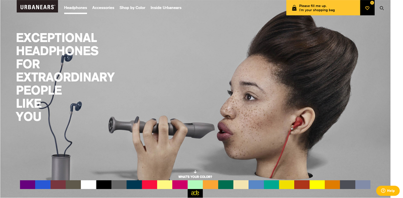 urbanears colorful website