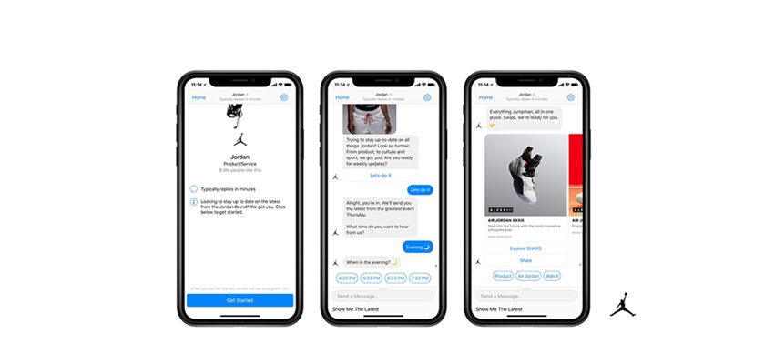 Nike Jordan Collabs With Facebook Messenger To Bring Content