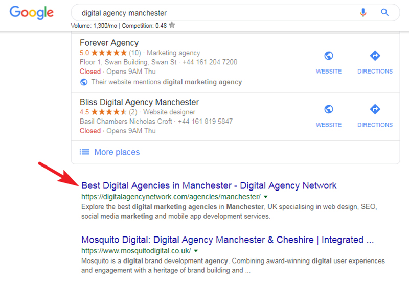 digital-agency-organic-search-results