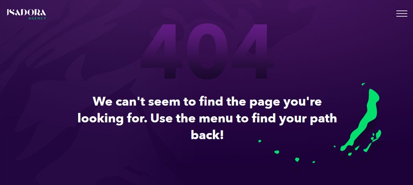 Isadora, agence de publicité exemple page 404