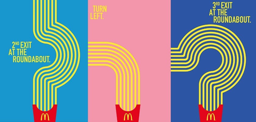 let french fries guide your way said mcdonalds in their latest directional campaign - Sabma Digital
