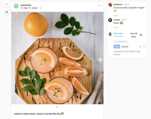 Planable Feedback Feed