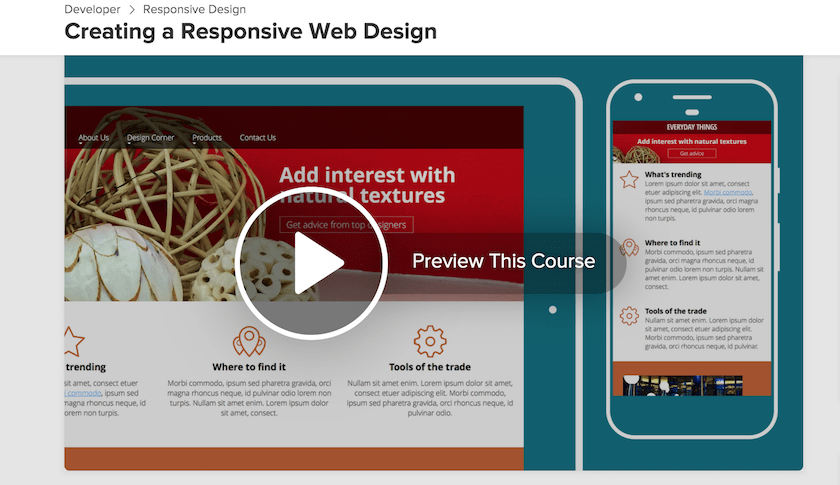 Creating A Responsive Web Design Course