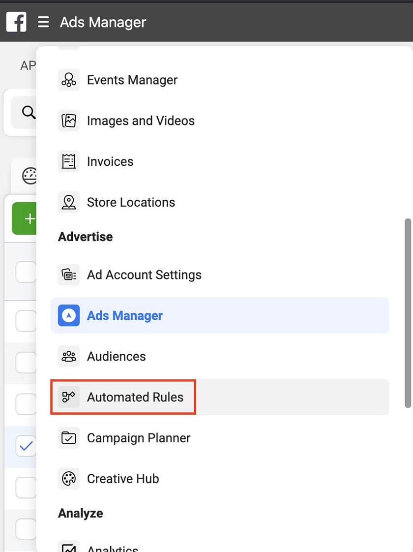 Facebook-Ads-Manager-Reglas-Automatizadas