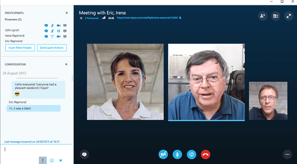 Skype Video Meetings