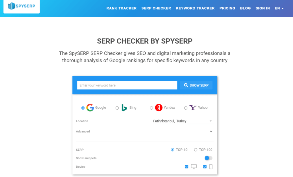 best free serp checker tracker tools