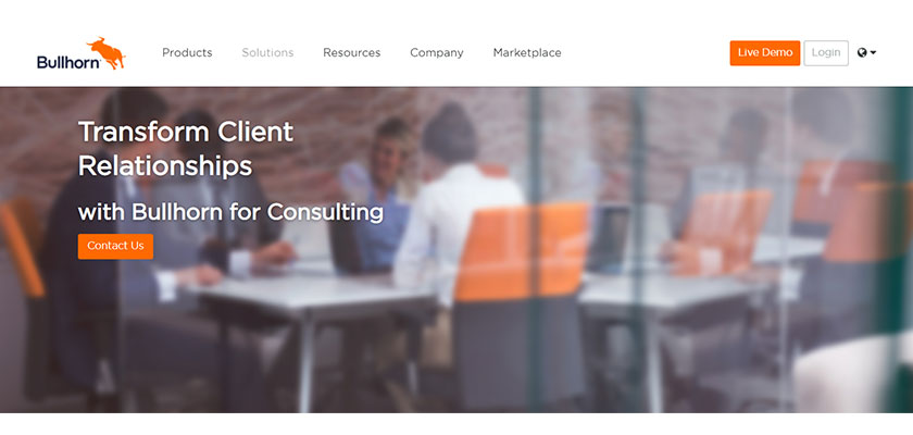 bullhorn, crm for consulting