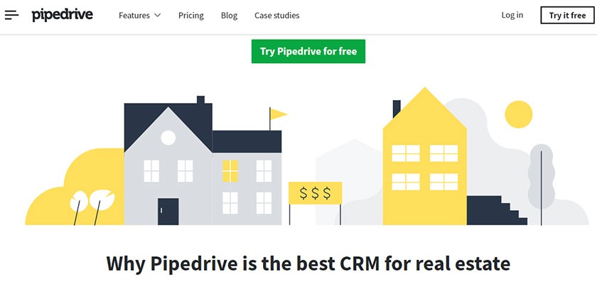 pipedrive, the best CRM for real estate