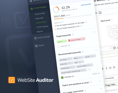 SEO PowerSuite Website Auditor SEO Content