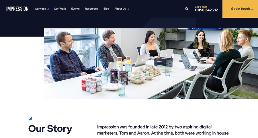 Impression, digital strategy agency in London and Notthingam