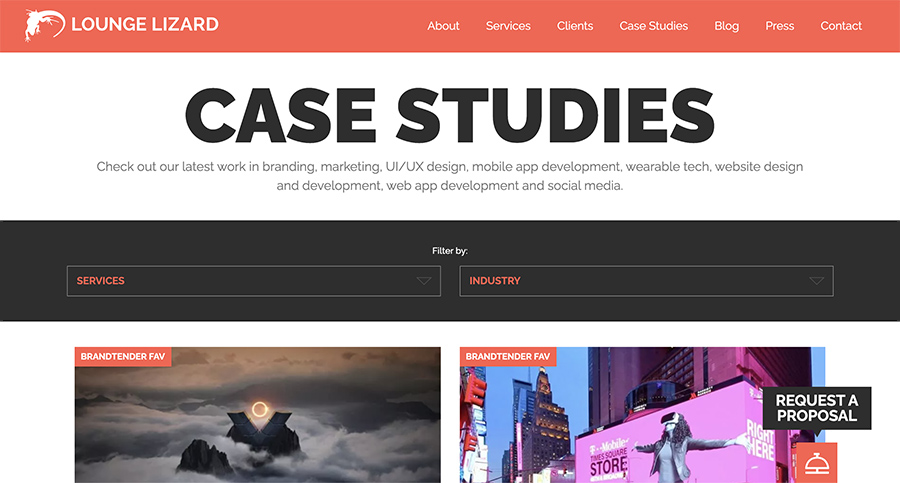 Lounge Lizard, agence de web design à new york