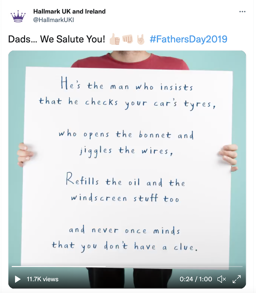 hallmark UK fathers day