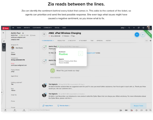 Zoho Desk Live Chat