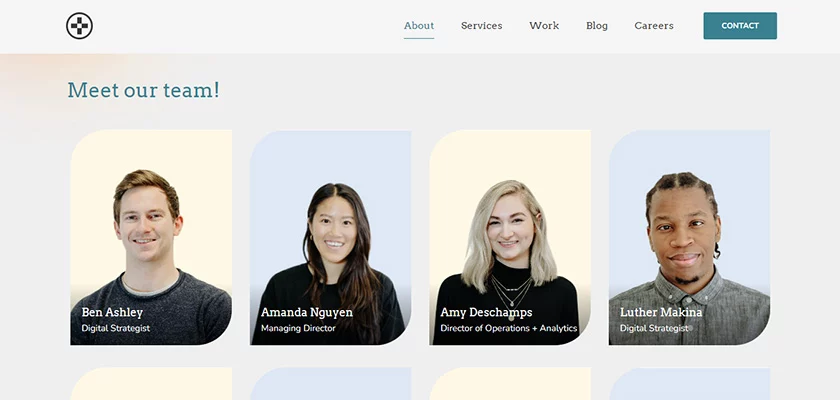 Top 13 Inspiring Meet The Team Page Examples By Digital Agencies