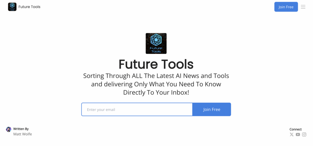 Future Tools Weekly Newsletter