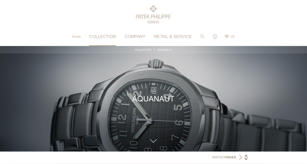  Patek Philippe luxury web design