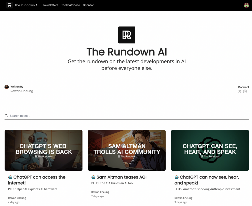 The Rundown newsletter