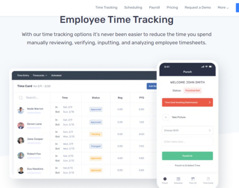Buddy Punch Dashboard
