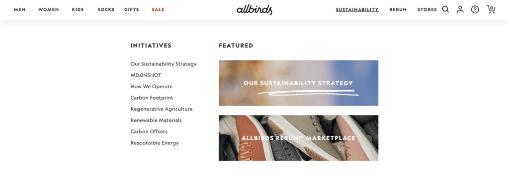 allbirds website 1