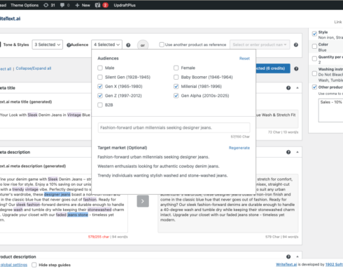 2. Audience selection