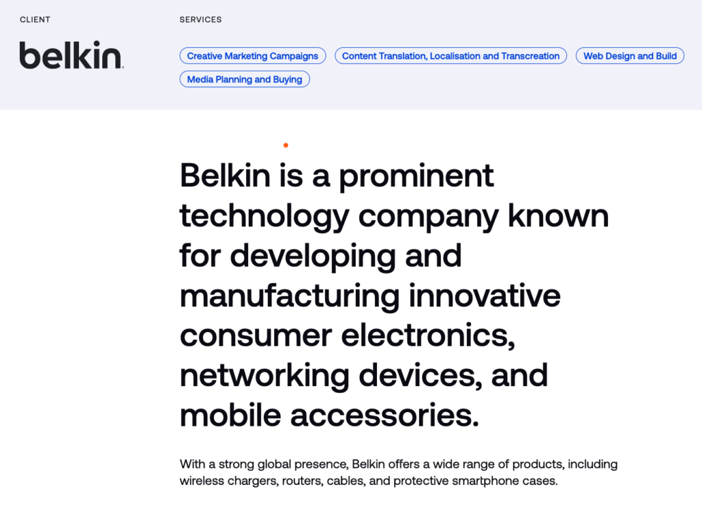 digital agency case study Crowd x Belkin