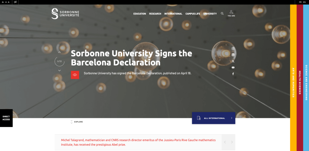 sorbonne-university-website-design
