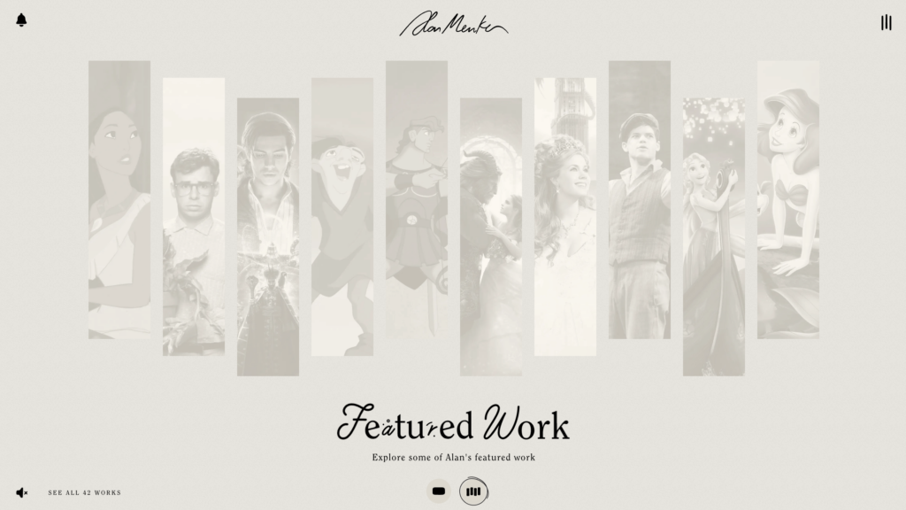 alan-menken-website-homepage-design