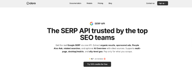 cloro-serp-api