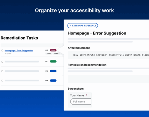 organize your accessibility work