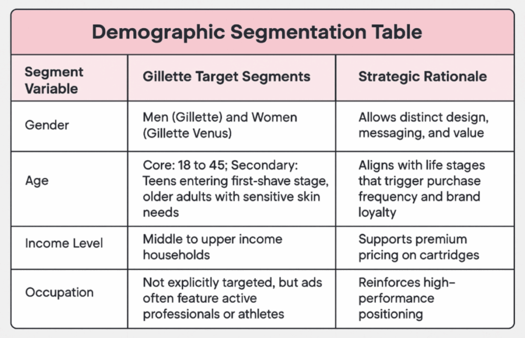 Gillette-market-segmentation